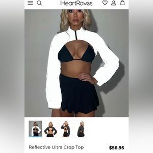 Reflective Crop Top